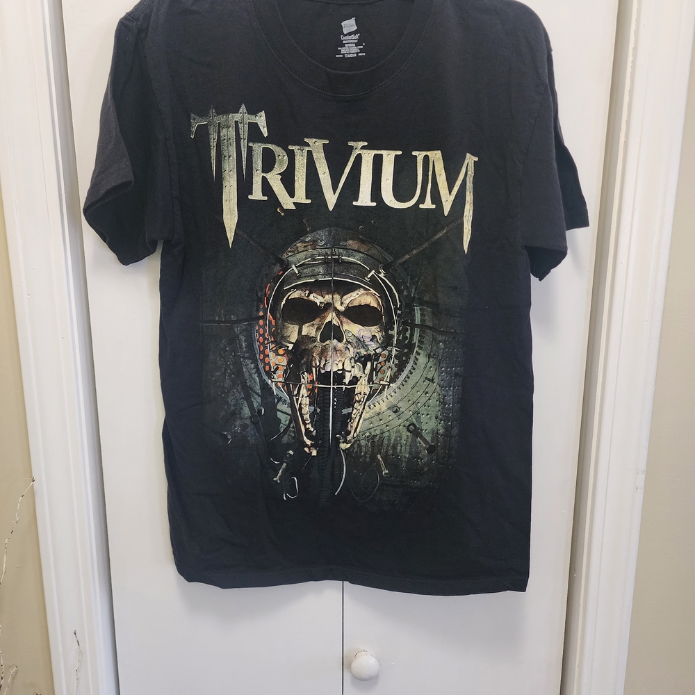 TRIVIUM CHAOS REIGNS TOUR Black Skull Graphic Tee